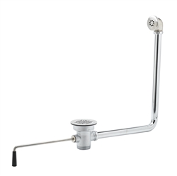 T&S Brass B-3942-01 - 3-inch sink opening, 2-inch drain outlet with overflow tube and head (Replaces previous model B-3915-01)