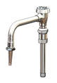 T&S Brass BL-5560-02 Gooseneck with Vacuum Breaker, Serrated Tip, Swivel Body with 3/8" NPT Male Inlet