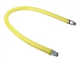 T&S Brass - HG-2C-72S - Gas Hose, Free Spin Fittings, 1/2-inch NPT, 72-inch Long, Includes SwiveLink Fittings