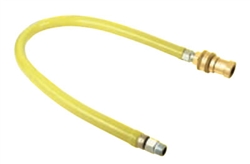 T&S Brass - HG-6E-72 - Gas Hose w/Reverse Quick Disconnect, 1-inch NPT, 72-inch Long