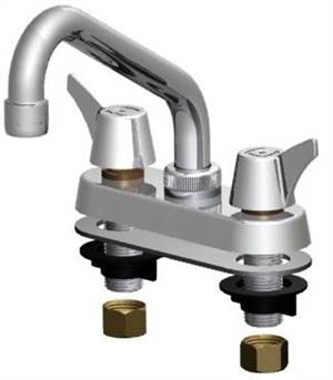 Union Brass&#174; - 347S-A - Metal Handles, 6-Inch Tube Spout, Aerator