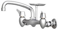 Union Brass&#174; - 49A Wall Mounted Faucet - 8-Inch Spout, With Soapdish
