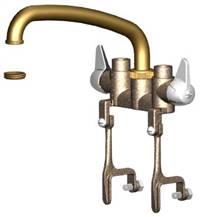 Union Brass&#174; - 542DS - 8-Inch Tube Spout, W/Bracket Clamps