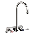 Chicago Faucets W4W-GN2AE1-369ABCP - 4" Wall Mount Washboard Sink Faucet