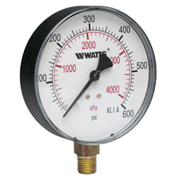 Watts Water Safety & Flow Control Gauges Replacement DPG-1