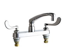 Chicago Faucets - 1100-317VPACP - 8-inch Center Deck Mounted Sink Faucet