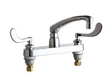 Chicago Faucets - 1100-317XKABCP - 8-inch Center Deck Mounted Sink Faucet