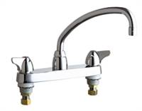 Chicago Faucets - 1100-L9VPAXKCP Hot and Cold Water Sink Faucet