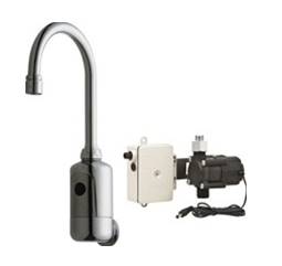Chicago Faucets 116.904.AB.1 HyTronic Gooseneck Sink Faucet with Dual Beam Infrared Sensor