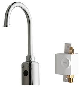Chicago Faucets 116.935.AB.1 - HyTronic Gooseneck Sink Faucet with Dual Beam Infrared Sensor
