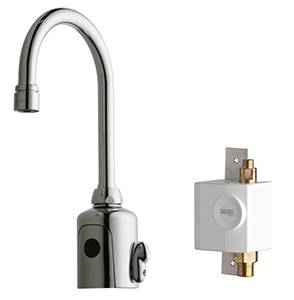 Chicago Faucets 116.943.AB.1 - HyTronic Gooseneck Sink Faucet with Dual Beam Infrared Sensor