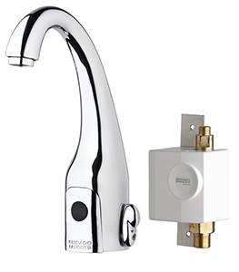 Chicago Faucets 116.949.AB.1 - HyTronic Curve Sink Faucet with Dual Beam Infrared Sensor