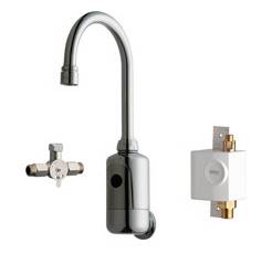 Chicago Faucets 116.964.AB.1 - HYTRONIC GOOSENECK SINK FAUCET WITH DUAL BEAM INFRARED SENSOR