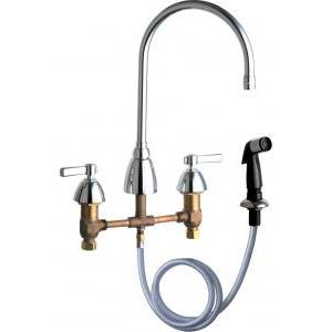 Chicago Faucets - 200-AGN8AE3CP - Kitchen Sink Faucet with Spray