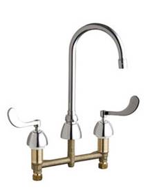 Chicago Faucets - 201-AGN2AE3-317VPACP - Kitchen Sink Faucet without Spray