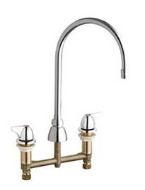 Chicago Faucets 201-AGN8AE3-1000CP - Concealed Kitchen Sink Faucet