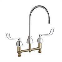 Chicago Faucets - 201-AGN8AE35-319ABCP Concealed Hot and Cold Water Sink Faucet