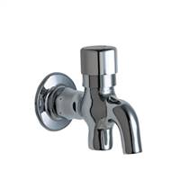 Chicago Faucets - 324-CP Commercial Wall Mounted Push Button Glass Filler Water Station Spout