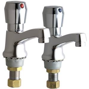 Chicago Faucets - 333-665PRABCP - Single Water Inlet, Self-Closing Metering Faucet