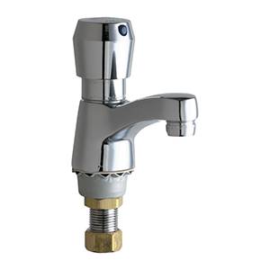 Chicago Faucets - 333-665PSHVPACP - Single Water Inlet, Self-Closing Metering Faucet
