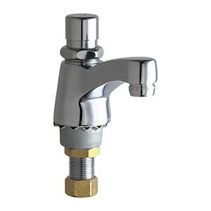 Chicago Faucets - 333-SLOE12PSHCP - Single Metering Faucet