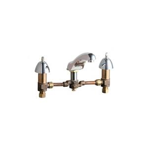 Chicago Faucets - 404-12CCLESSHDLCP - Widespread Lavatory Faucet