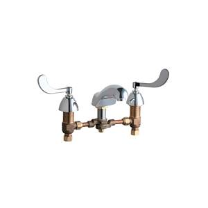 Chicago Faucets - 404-317SWCP - Widespread Lavatory Faucet