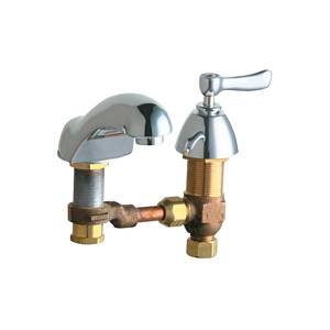Chicago Faucets - 404-CWCP - Widespread Lavatory Faucet