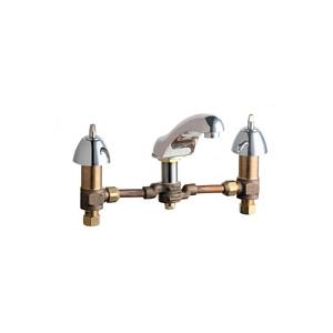 Chicago Faucets - 404-SWLESSHDLCP - Widespread Lavatory Faucet