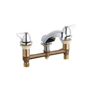 Chicago Faucets - 404-V1000ABCP - Widespread Lavatory Faucet