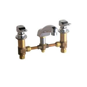 Chicago Faucets - 404-V336CP - Widespread Lavatory Faucet