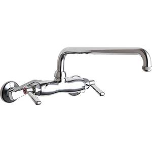 Chicago Faucets - 445-L12E1CP - Wall Mounted Service Faucet