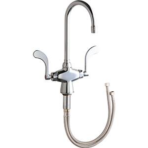 Chicago Faucets 50-317XKCP - Hot and Cold Water Mixing Sink Faucet with Ceramic Cartridges
