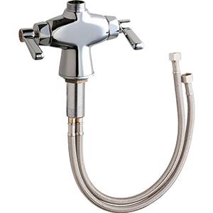 Chicago Faucets 50-LESAB - Two Handle, Single Hole Deck Mounted Faucet - Less Spout