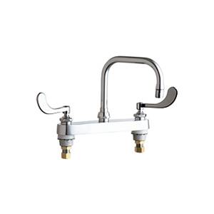 Chicago Faucets - 527-E3-317CP - 8-inch Deck Mounted Sink Faucet