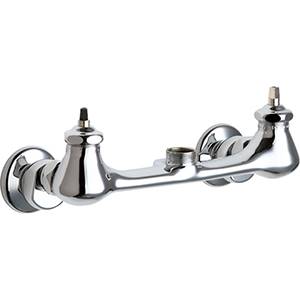 Chicago Faucets 540-LDLESHAB - Adjustable Wall Mounted Faucet 7 1/4" - 8 3/4" Centers, No Spout and No Handles