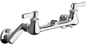 Chicago Faucets - 540-LDRLESSSPTXKCP - Wall Mounted Faucet