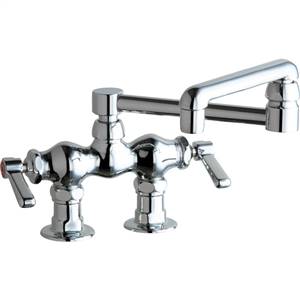 Chicago Faucets - 772-DJ13CP - 3-3/8-inch Center Deck Mounted Sink Faucet