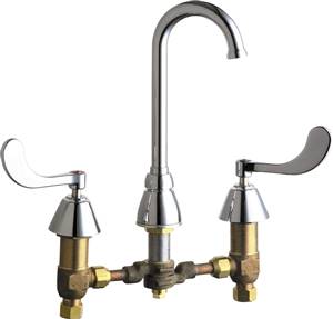 Chicago Faucets - 785-SWGN1FCCP - Widespread Lavatory Faucet