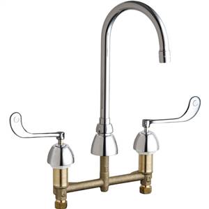 Chicago Faucets - 786-E3-319CP - Widespread Lavatory Faucet