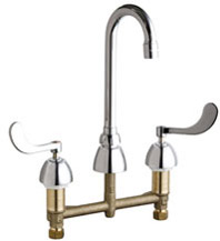 Chicago Faucets 786-GN1AE3XKCP - CONCEALED KITCHEN SINK FAUCET