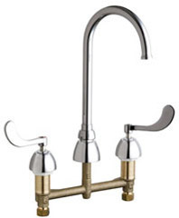 Chicago Faucets - 786-GN2FCVPCABCP - Widespread Lavatory Faucet