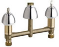Chicago Faucets 786-LESSSPT&HDLCP - Concealed Kitchen Sink Faucet without Handles or Spout