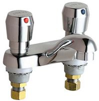 Chicago Faucets - 802-VE2805-665CP - 4-inch Center Lavatory Faucet
