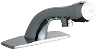 Chicago Faucets - 857-E12-665PSHVPACP - Lavatory Faucet Metering
