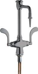 Chicago Faucets 930-VR317SAM - Vandal Proof Hot and Cold Water Mixing Faucet with Vacuum Breaker