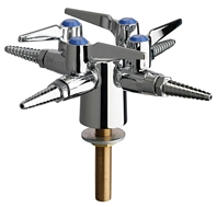 Chicago Faucets 984-VR909CAGCP - Turret with Four Ball Valves @ 90 Degrees