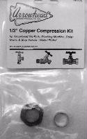 Arrowhead PK1170 1/2 Copper Compression Kit Satin Plated
