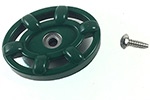 Arrowhead PK1295 Green Rubberized Coated Oval Handle & Self-Tapping Stainless Steel Screw