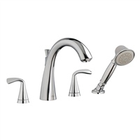 American Standard 7186901.002 Fluent Deck-Mount Bathtub Faucet w/ Personal Handshower (Chrome)